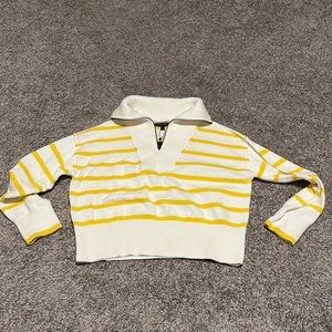 Banana Republic organic cotton striped sweater BNWT